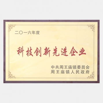 Advanced Enterprise of Technological Innovation in 2016